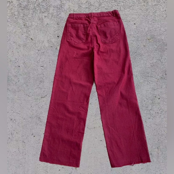 Copper Key Wide Leg Juniors Jeans | Brick Red | Size 9 - Picture 2 of 10